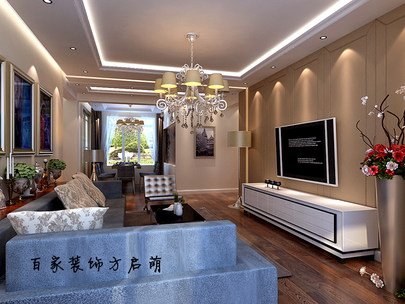 简约 三居 客厅图片来自百家设计小刘在保利达江湾城装修案例的分享