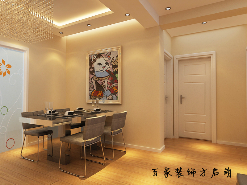 简约 二居 餐厅图片来自百家设计小刘在名流印象100平的分享