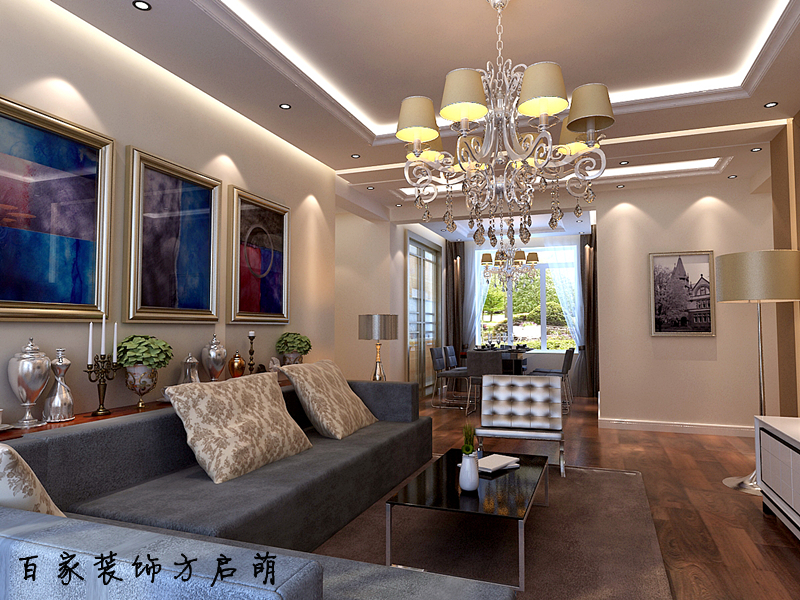 简约 三居 客厅图片来自百家设计小刘在保利达江湾城装修案例的分享