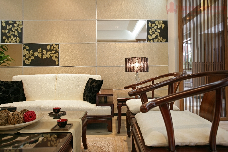 客厅图片来自华西装饰集团在佳州星城140m²中式实拍的分享