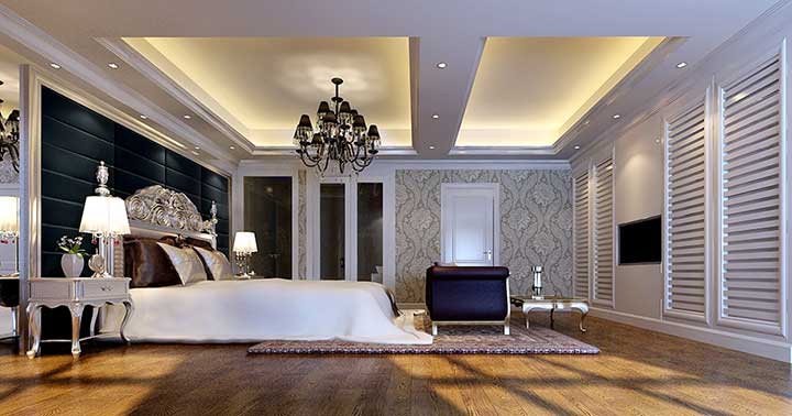 欧式 三居 卧室 卧室图片来自四川美立方装饰工程公司在8.9万打造的115㎡欧式风的分享