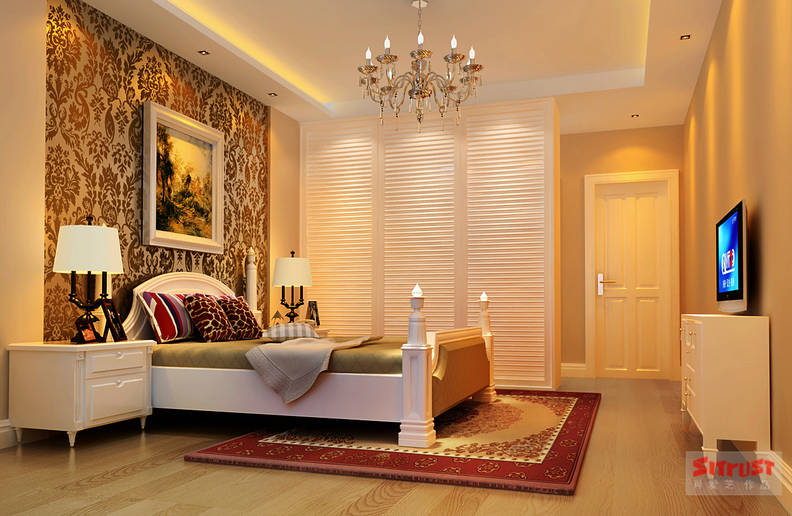 欧式 别墅 卧室图片来自实创装饰上海公司在50万打造357平欧式别墅装修的分享