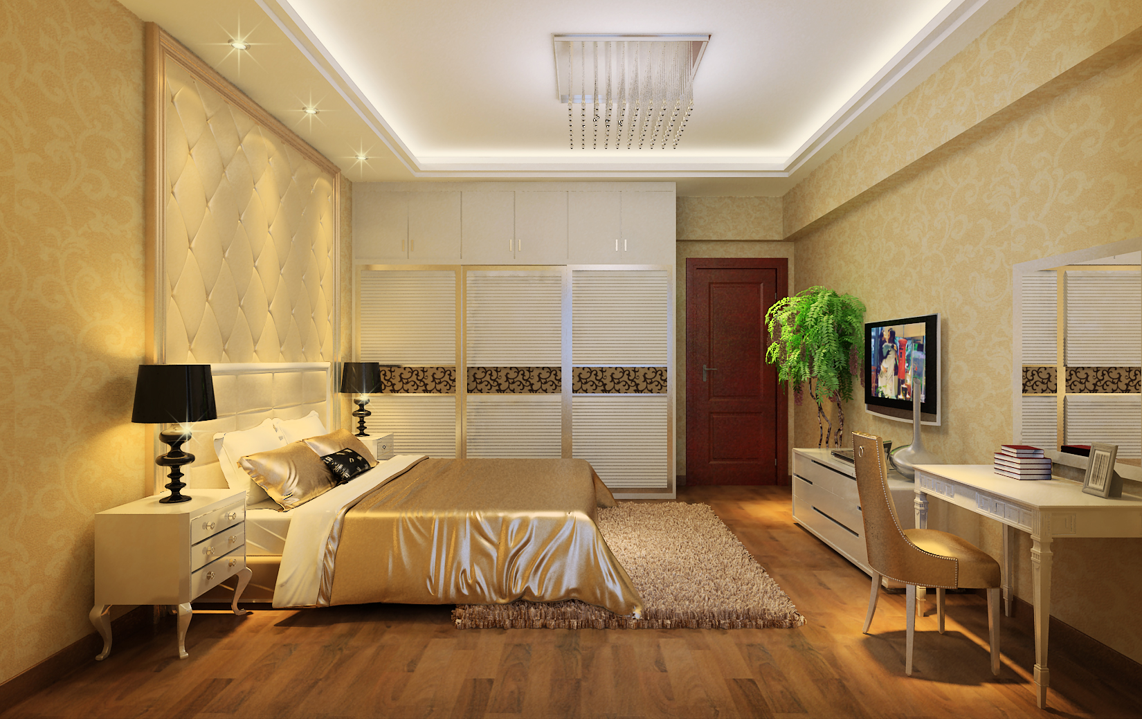 混搭 北京元洲 曦望山 卧室图片来自框框在中规中矩户型三居室混搭风格的分享