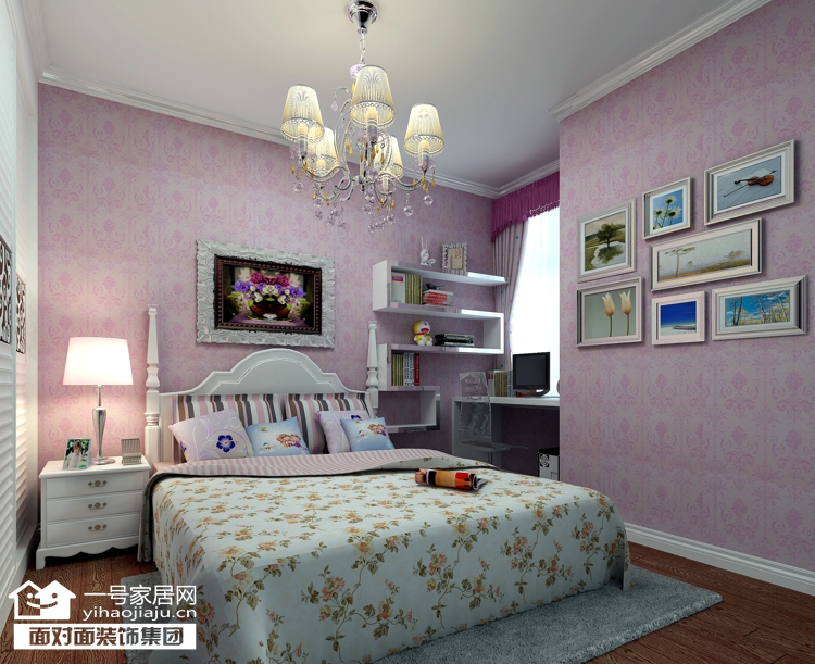 一号家居网 三居 欧式 卧室图片来自武汉一号家居在保利·中央公馆  125平米欧式风格的分享