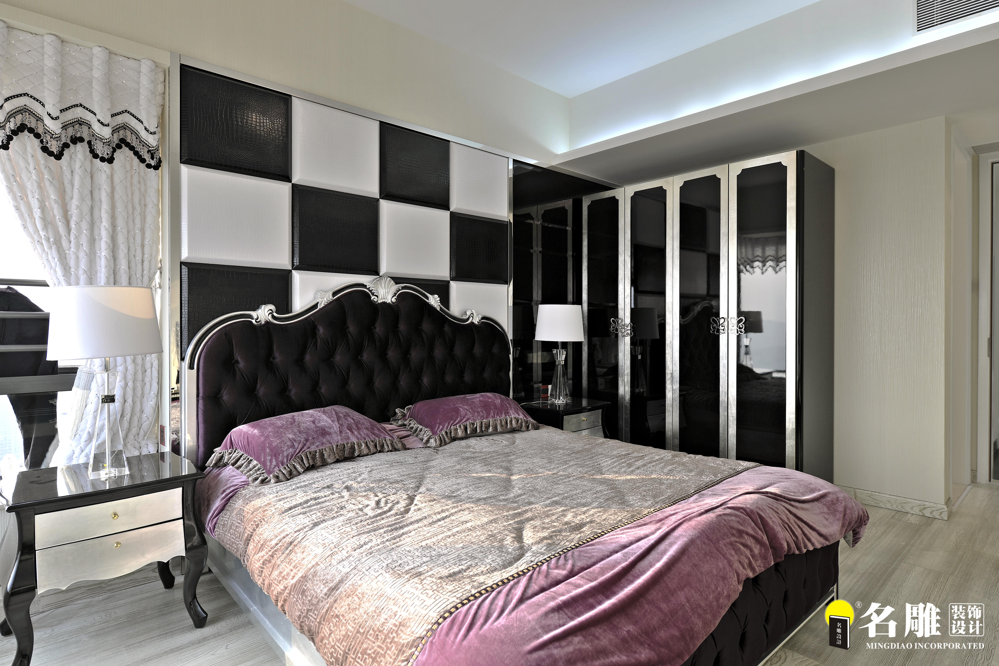 现代 四居室 高富帅 名雕装饰 卧室 卧室图片来自名雕丹迪在现代风格—320平别具一格的家居的分享