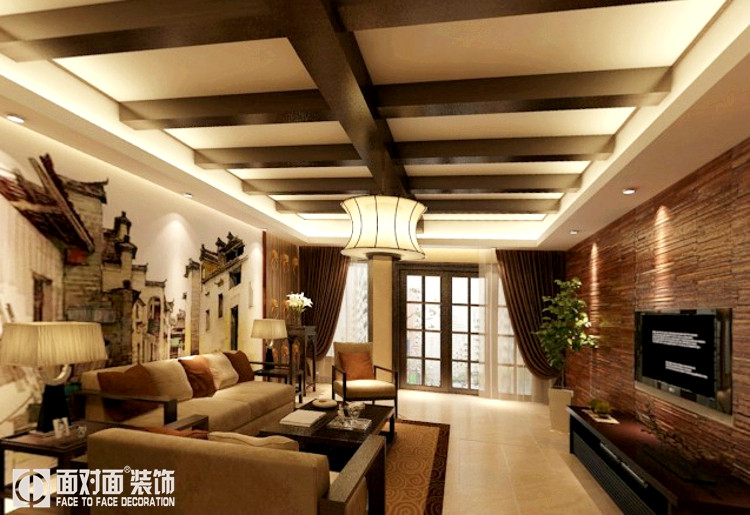 一号家居网 新中式 客厅图片来自武汉一号家居在金地圣爱米伦  新中式风格的分享