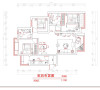 郑州实创装饰-橄榄城118平三居室-平面布置图