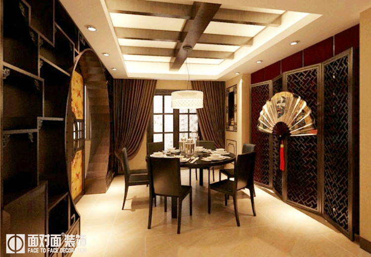 一号家居网 新中式 餐厅图片来自武汉一号家居在金地圣爱米伦  新中式风格的分享