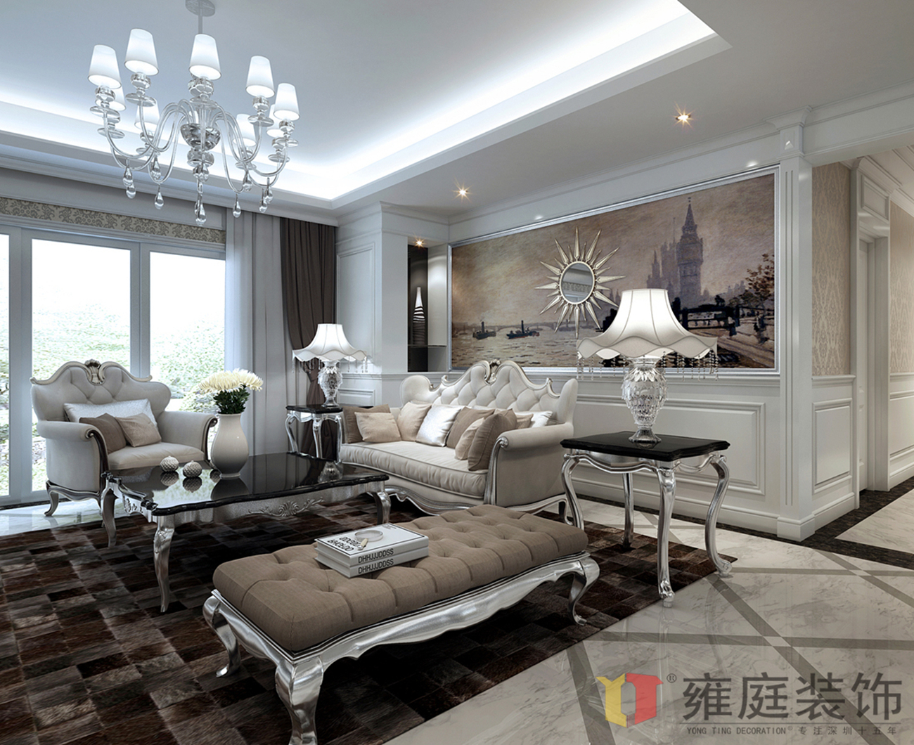 简约 欧式 小资 客厅图片来自深圳雍庭装饰在居家原创的分享