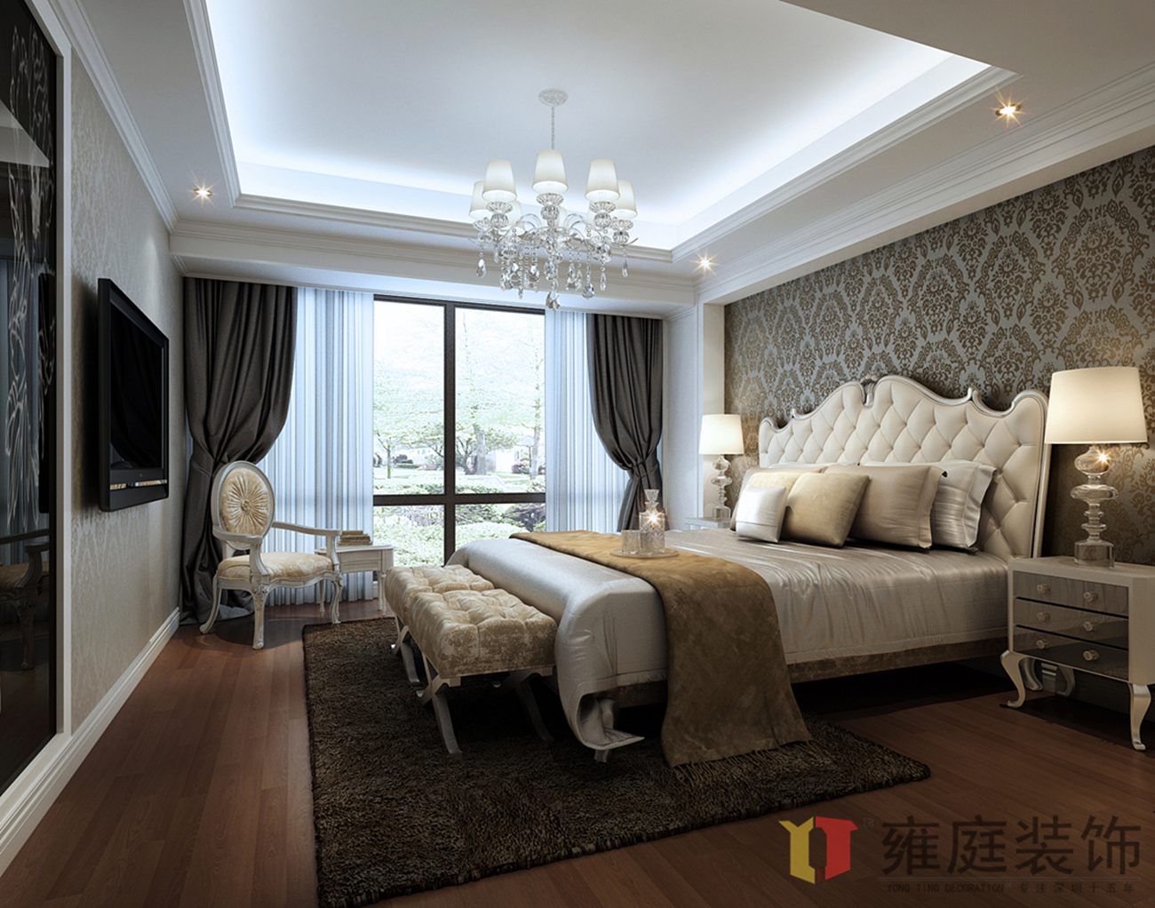 简约 欧式 小资 卧室图片来自深圳雍庭装饰在居家原创的分享