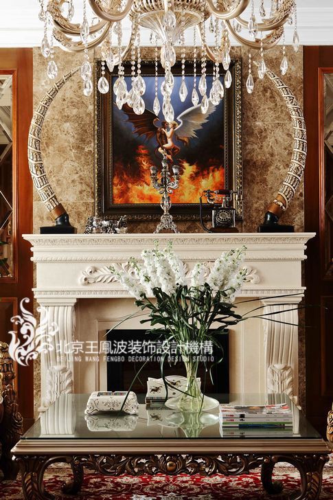 别墅设计 欧式风格 豪宅设计 复式设计 白领设计 客厅图片来自北京王凤波装饰设计机构在建筑庭园350平米欧式风格设计的分享