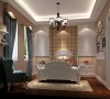 红杉溪谷别墅美式风格设计案例——卧室效果图。