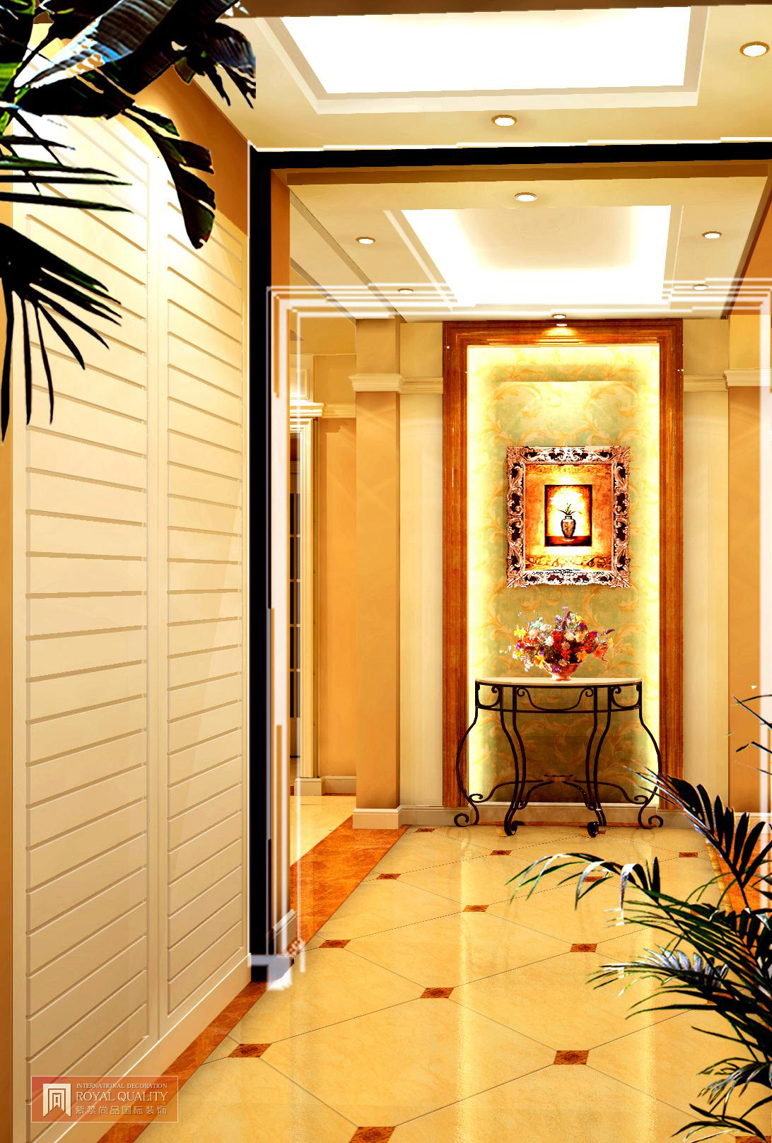 简约 欧式 三居 简欧风格 玄关图片来自北京装修设计o在139平米经典又温馨的简欧风格的分享