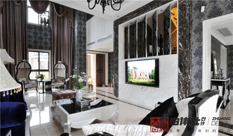 客厅图片来自大墅尚品-由伟壮设计在『尊享新贵生活』—新古典风的分享