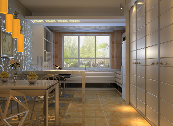 简约 时尚 碧海云天 二居 装修 设计 报价 家居 生活 厨房图片来自曹丹在13万-时尚婚房-二居室的分享