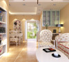 客厅	设计理念：大方、合理、实用
亮点: 客户喜欢韩式田园的白色家具和复古的色调，白色的家具、米黄色的墙面颜色搭配