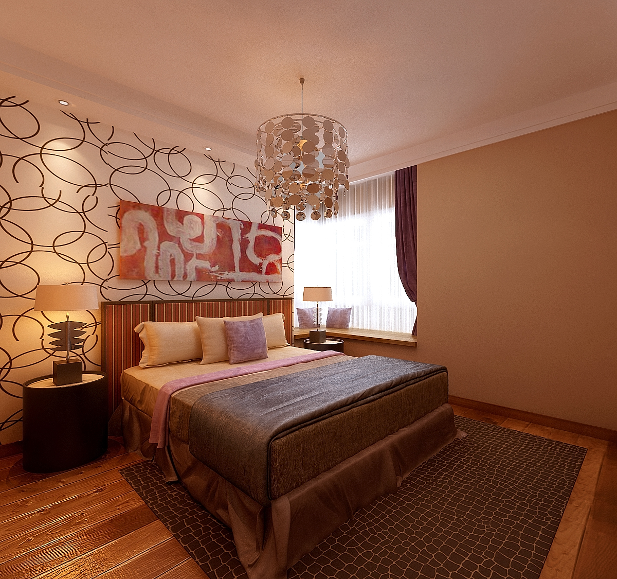 简约 欧式 二居 卧室图片来自华耐美家小帅在中铁国际城的分享