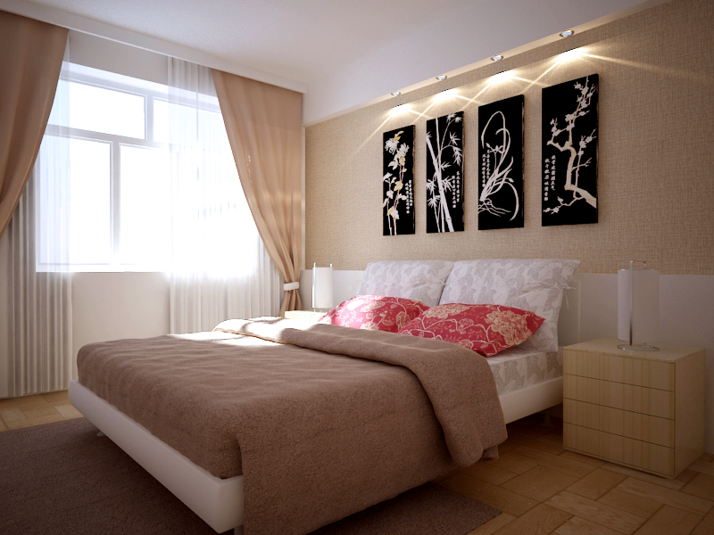 卧室图片来自今朝装饰小徐在紫竹园  102平现代简约的分享