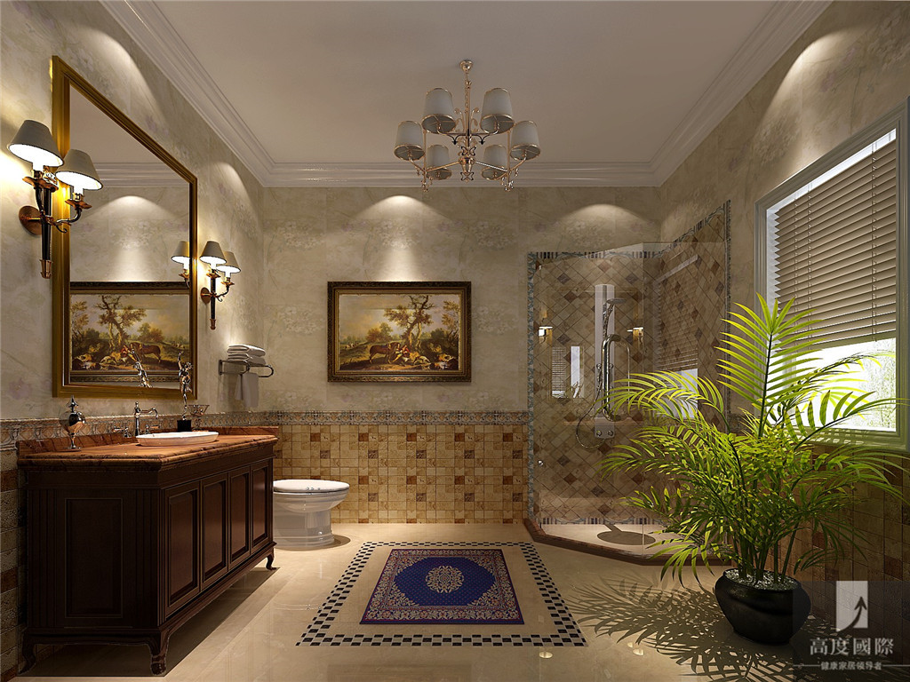 简约 托斯卡纳 别墅 白领 80后 高富帅 白富美 卫生间图片来自北京高度国际装饰设计在君山高尔夫独栋别墅的分享