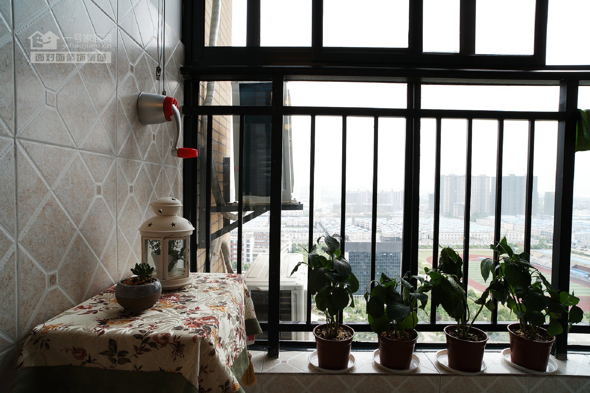 新中式混搭 一号家居网 阳台图片来自武汉一号家居在保利心语  68平米新中式混搭风格的分享