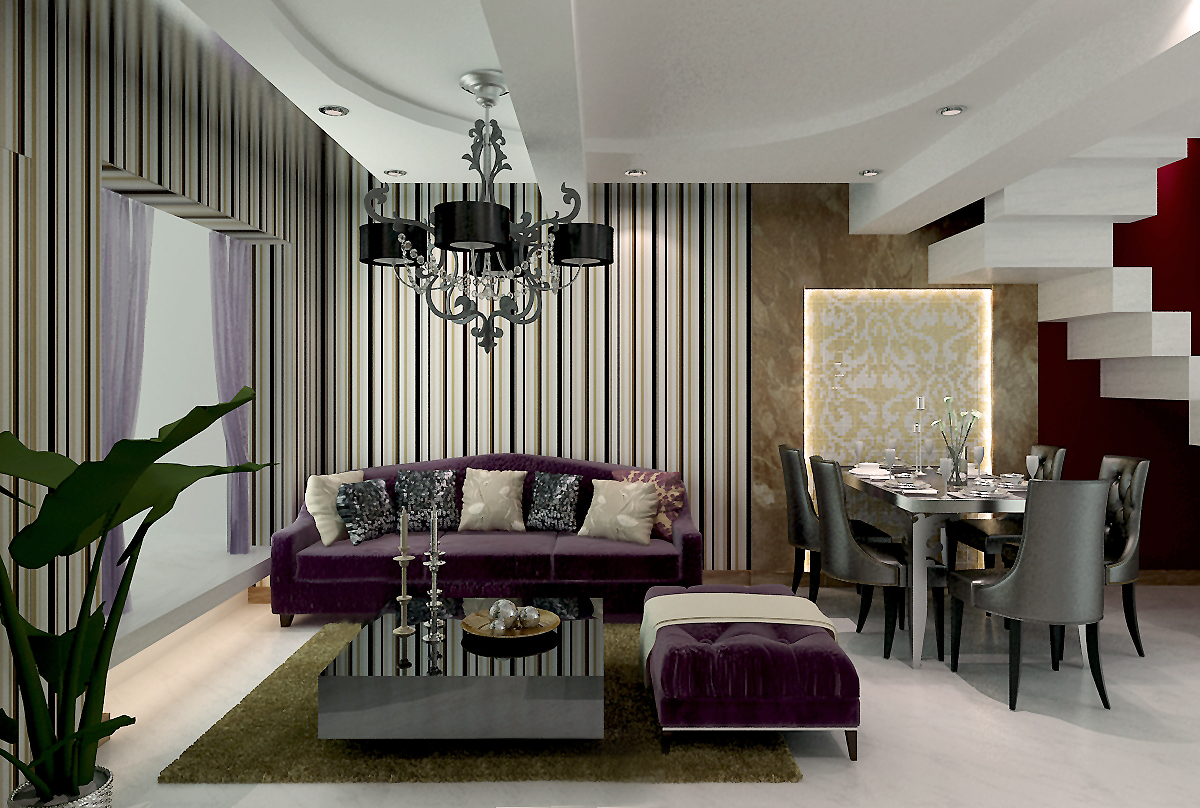 紫色沙发背景墙装饰装修素材免费下载(图片编号:1353292)-六图网
