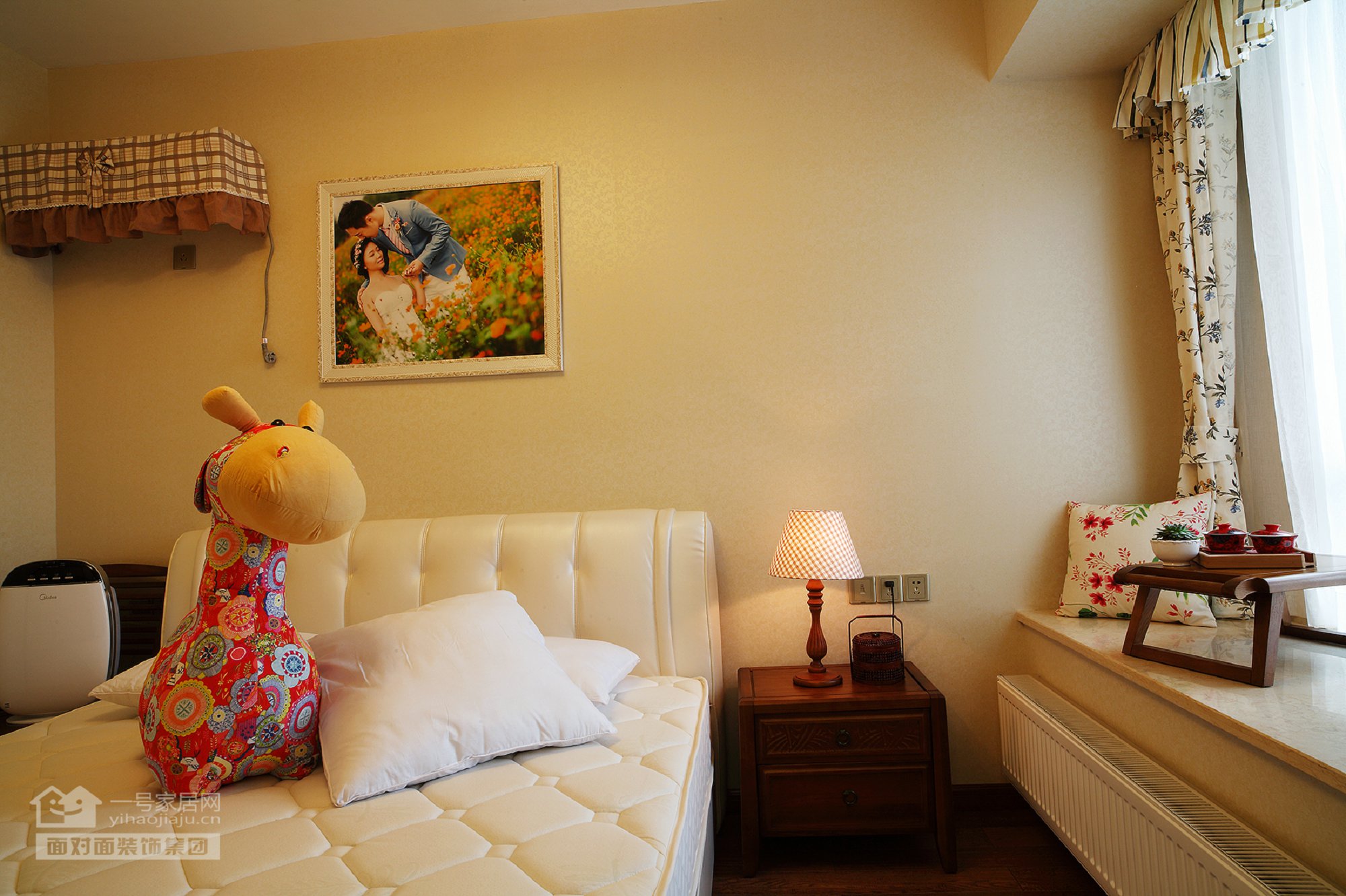 新中式混搭 一号家居网 卧室图片来自武汉一号家居在保利心语  68平米新中式混搭风格的分享