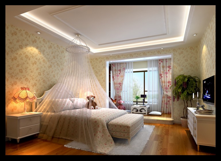 80后 小资 三居 中式 卧室图片来自成都高端设计装饰在翡翠城的分享