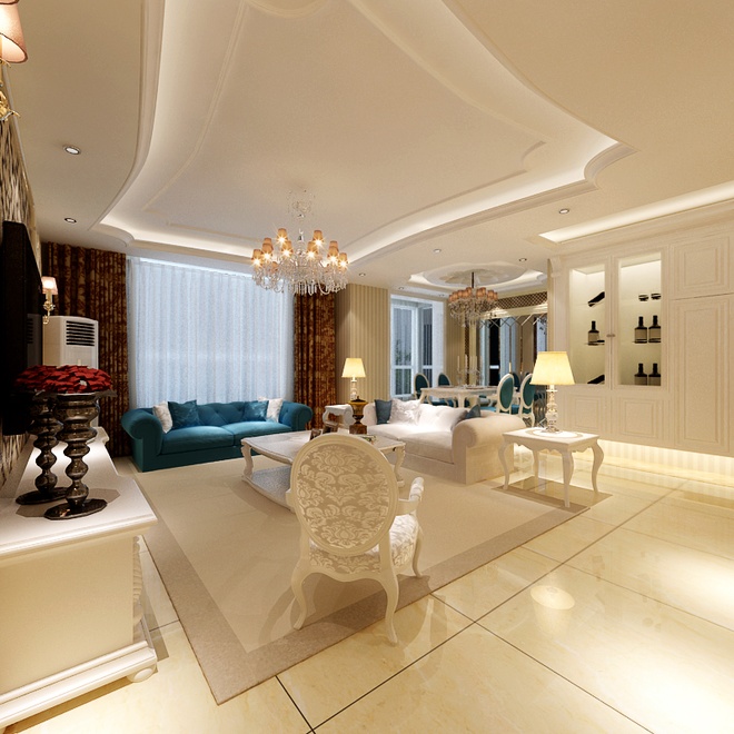 欧式 简约 白领 客厅图片来自陈小迦在舒适清新简欧风的分享