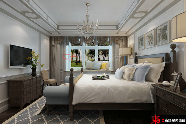 卧室图片来自東合設計在清新素雅风的分享