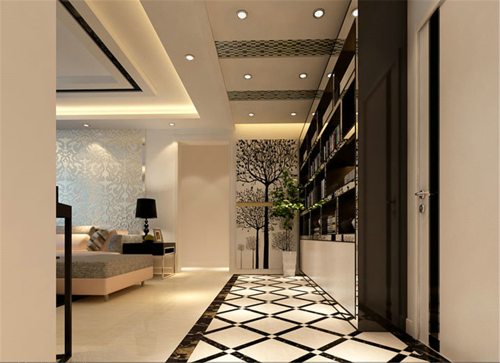 现代奢华风 三居室设计 注重收纳 温馨舒适 其他图片来自上海实创-装修设计效果图在160平米现代奢华风格设计的分享