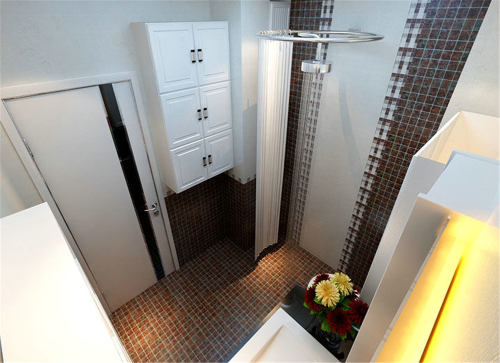 现代奢华风 三居室设计 注重收纳 温馨舒适 卫生间图片来自上海实创-装修设计效果图在160平米现代奢华风格设计的分享