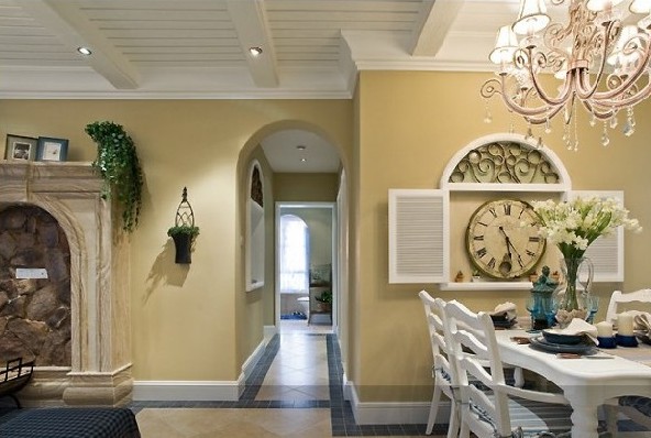 三居 80后 欧式 简约 混搭 田园 二居 白领 旧房改造 餐厅图片来自室内设计装饰在地中海风格的分享