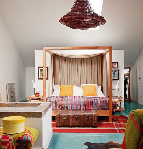混搭 三居 小资 旧房改造 卧室图片来自陈小迦在另类时尚的异域风情~的分享