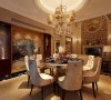 上海别墅装修新古典设计奥邦装饰设计总监陈浩作品餐厅空间展示