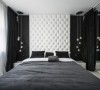 黑白卧室 让墙面成为一道风景