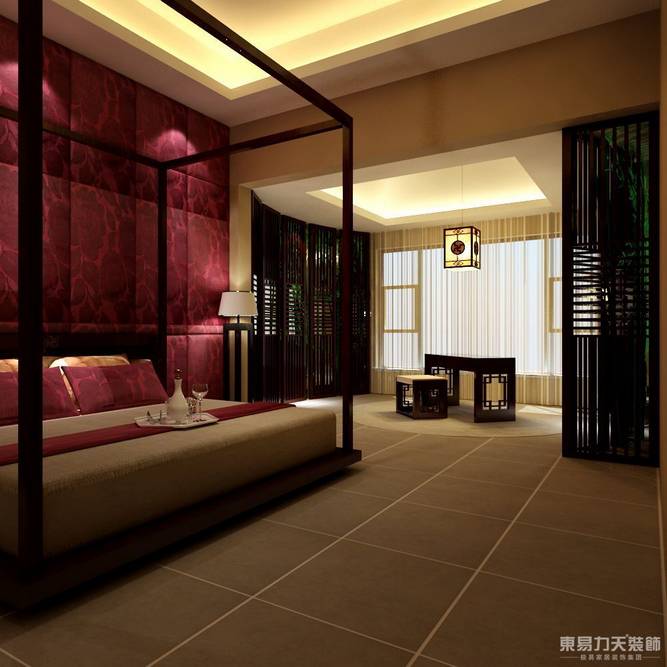 中式 三居 客厅 卧室 餐厅图片来自东易力天装饰公司在大气中式的分享