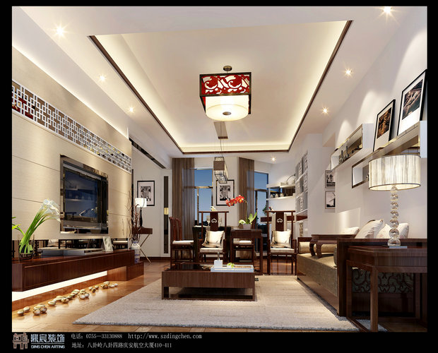 客厅图片来自鼎宸无毒装饰在中式之海莲大厦的分享