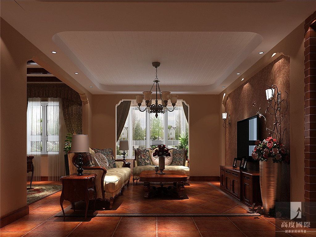简约 欧式 托斯卡纳 公寓 别墅 白领 80后 小资 高富帅 客厅图片来自北京高度国际装饰设计在金色漫香苑·浪漫家园的分享