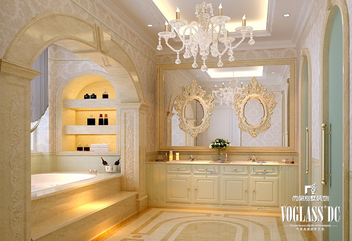 别墅 欧式 碧水庄园 卫生间 卫生间图片来自北京别墅装修案例在2000平米金色的天堂的分享