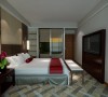 大观国际二期三居室装修效果图 【次卧室】是根据正常的功能区的设计。