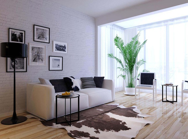 时尚 单身 公寓 客厅图片来自合建装饰李世超在54平一居室单身公寓的分享