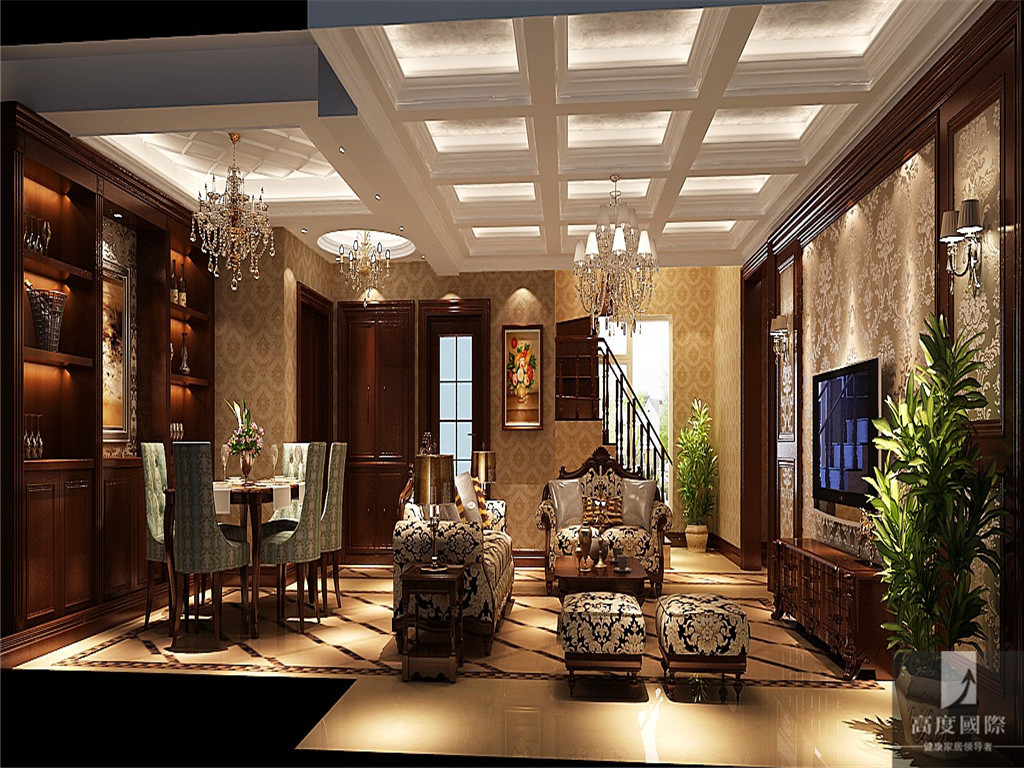 简约 欧式 别墅 复式 洋房 公寓 80后 小资 客厅图片来自北京高度国际装饰设计在花园洋房·浪漫鲁能的分享