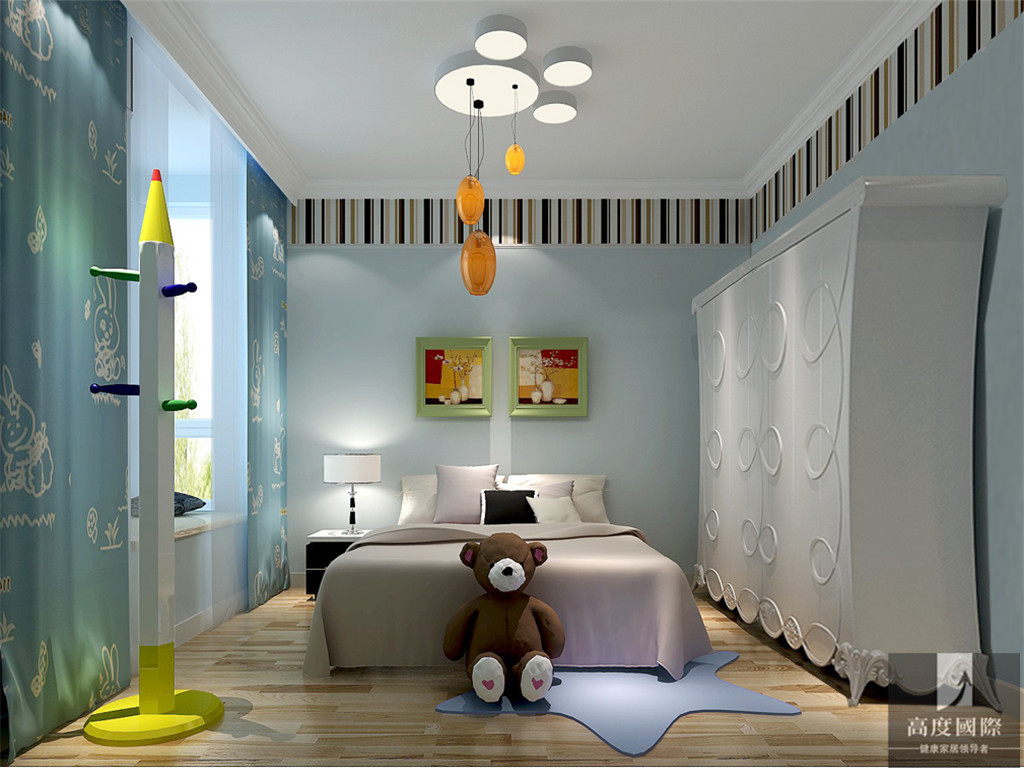 简约 现代 三居 白领 80后 小资 公寓 白富美 高富帅 儿童房图片来自北京高度国际装饰设计在为梦想·新高度的分享