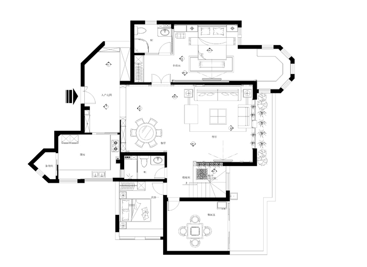 托斯卡纳 简约 欧式 180平米 家居生活 室内设计 装修报价 整体家装 家居风水 户型图图片来自徐丽娟在欧式风格给人一种梦幻般的感觉。的分享