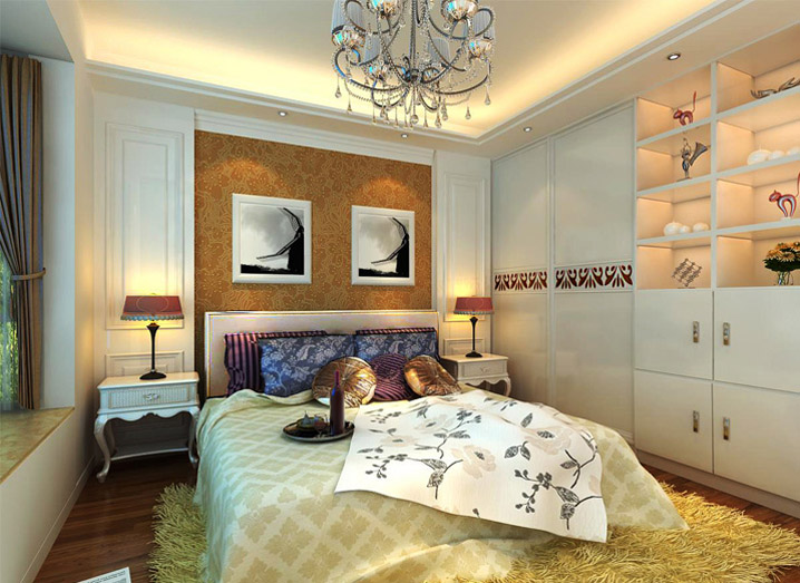 简约 欧式 三居 永福西约 装修报价 装修设计 家居风水 家居生活 整体家装 卧室图片来自曹丹在简约欧式风格-既时尚又实用。的分享