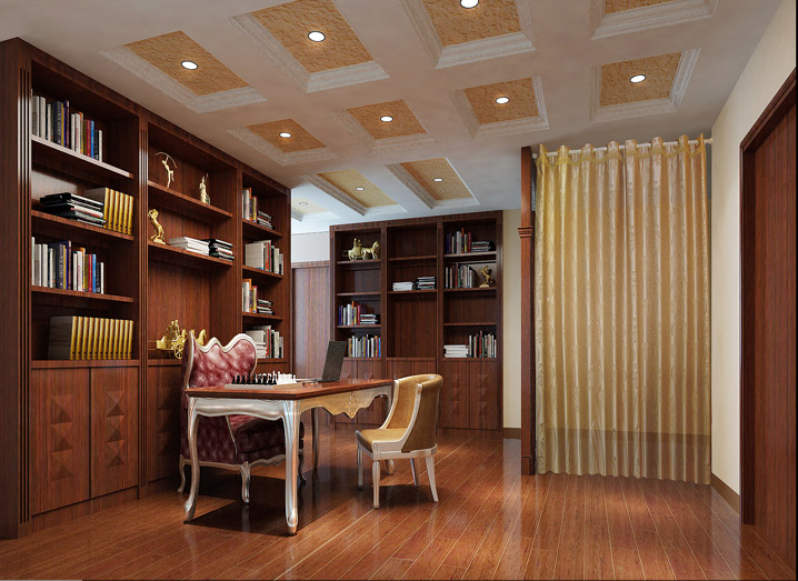 托斯卡纳 简约 欧式 180平米 家居生活 室内设计 装修报价 整体家装 家居风水 书房图片来自徐丽娟在欧式风格给人一种梦幻般的感觉。的分享