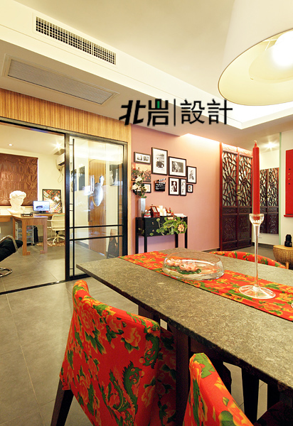 新中式 混搭 公寓 餐厅图片来自北岩DESIGN在品味新中的分享
