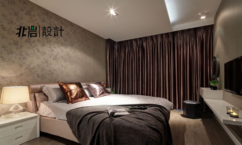 简约 现代 公寓 卧室图片来自北岩DESIGN在风移影动的分享