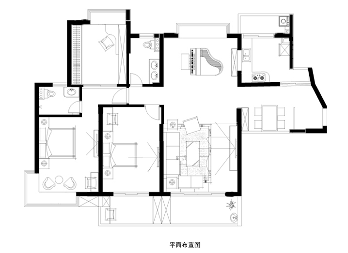 簡約三居現代150平米458醫院裝修報價家居風水室內設計家居生活戶型圖