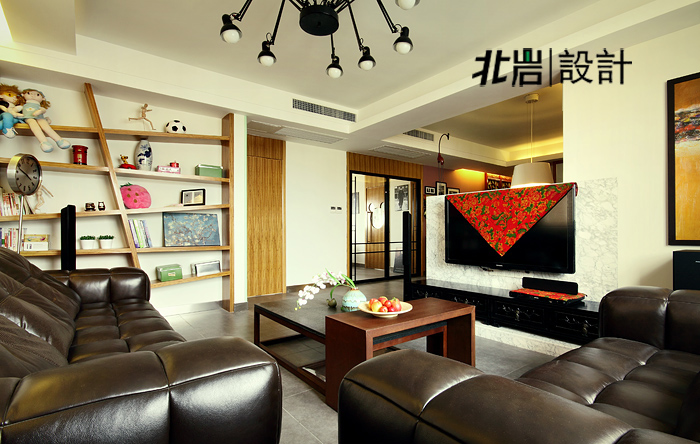 新中式 混搭 公寓 客厅图片来自北岩DESIGN在品味新中的分享